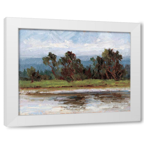 Rivages Series II White Modern Wood Framed Art Print by Curt, Brigitte