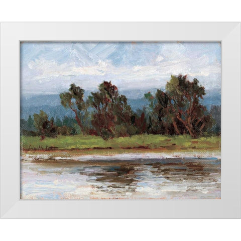Rivages Series II White Modern Wood Framed Art Print by Curt, Brigitte