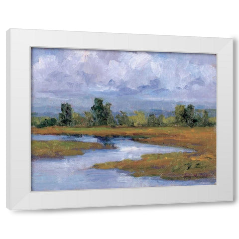 Rivages Series II White Modern Wood Framed Art Print by Curt, Brigitte