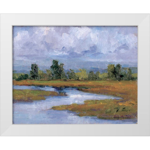Rivages Series II White Modern Wood Framed Art Print by Curt, Brigitte