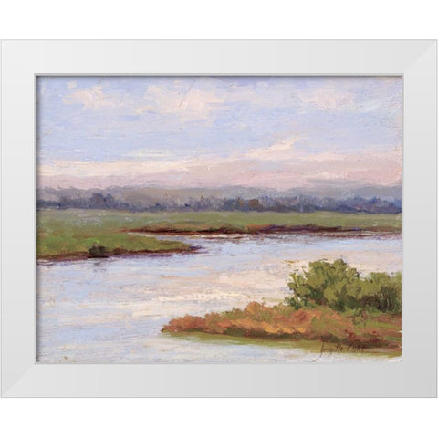 Rivages Series II White Modern Wood Framed Art Print by Curt, Brigitte