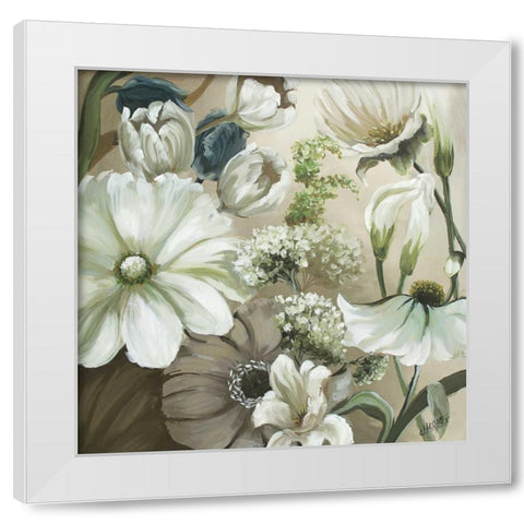 Tranquility Song White Modern Wood Framed Art Print by Charles, Beth