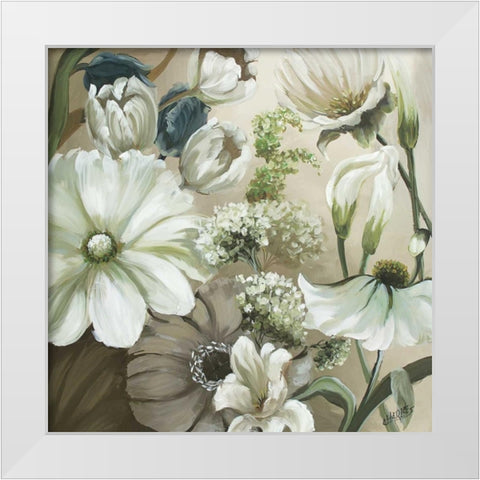Tranquility Song White Modern Wood Framed Art Print by Charles, Beth