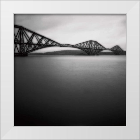 Forth Rail Bridge I White Modern Wood Framed Art Print by Cook, Jamie