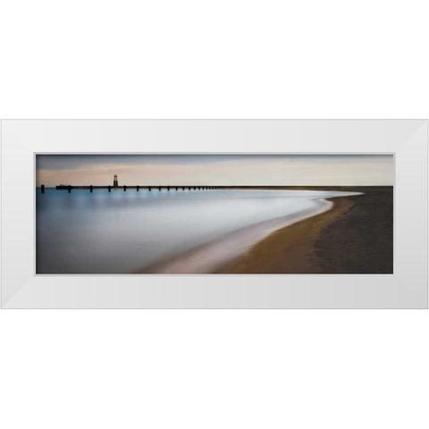Fading Light White Modern Wood Framed Art Print by Cook, Jamie
