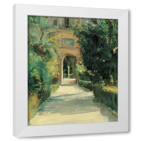 Arco y Columna White Modern Wood Framed Art Print by Castrillo, Jose Luis