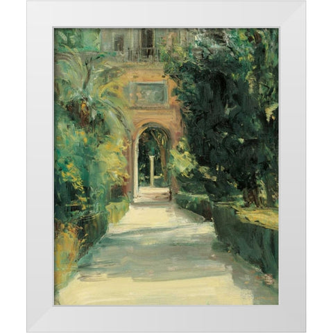 Arco y Columna White Modern Wood Framed Art Print by Castrillo, Jose Luis