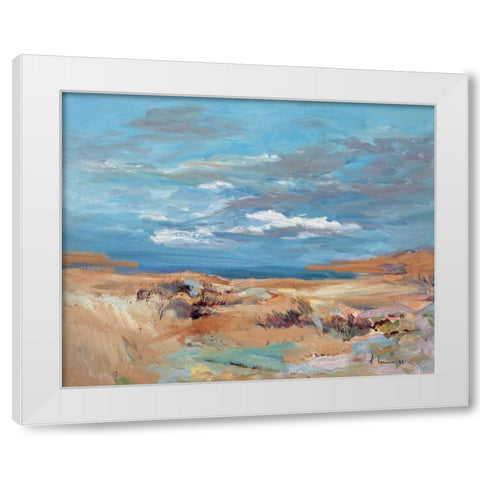 Silence of the Dune White Modern Wood Framed Art Print by Camps, Pere