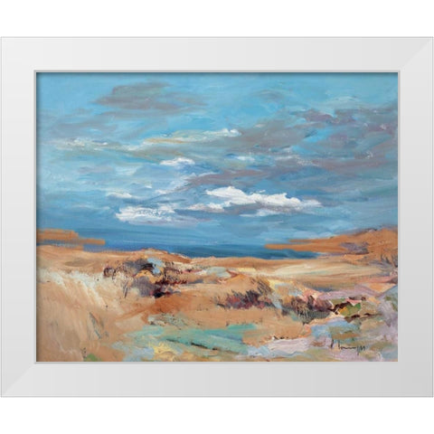 Silence of the Dune White Modern Wood Framed Art Print by Camps, Pere