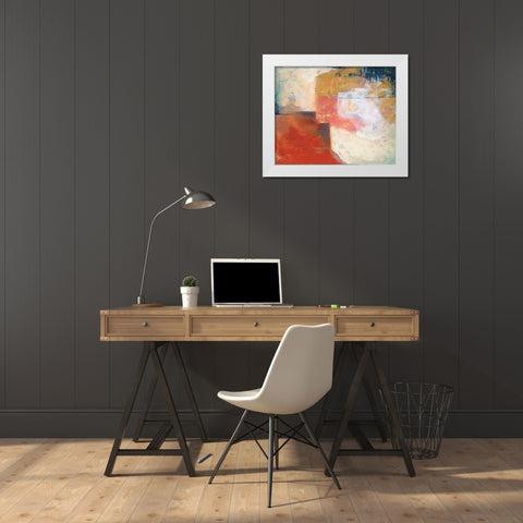 Subtlety White Modern Wood Framed Art Print by Darbra, Miquel