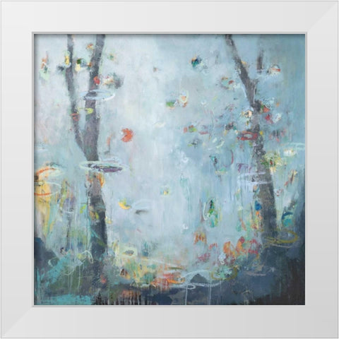 Liquid Garden White Modern Wood Framed Art Print by Desmond, Noah