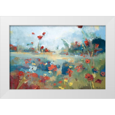 Garden Delight White Modern Wood Framed Art Print by Desmond, Noah