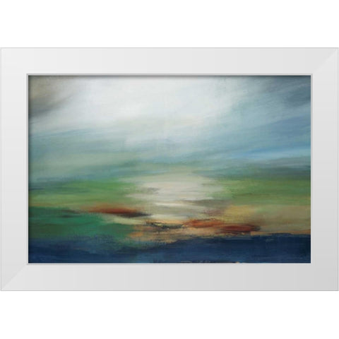 First Light White Modern Wood Framed Art Print by DAguiar, Stacy