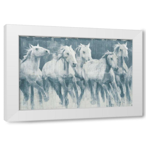 Equine Journey White Modern Wood Framed Art Print by DAguiar, Stacy