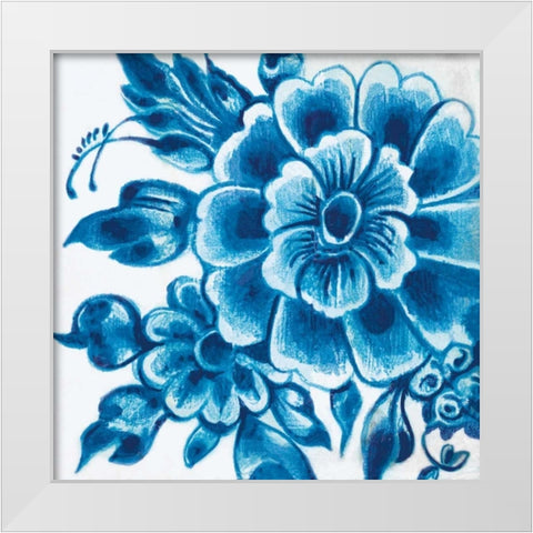 Delft Design II White Modern Wood Framed Art Print by Damen, Sue