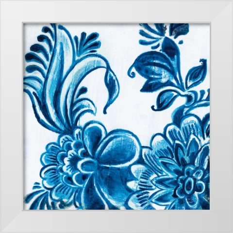 Delft Design IV White Modern Wood Framed Art Print by Damen, Sue