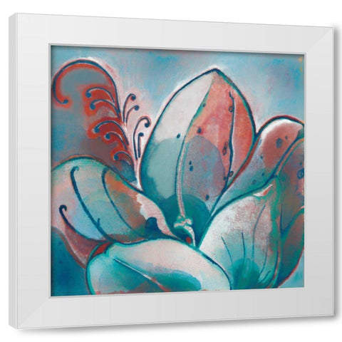 Next White Modern Wood Framed Art Print by Damen, Sue