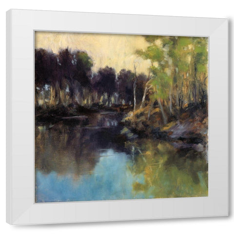 Quiet Settles In White Modern Wood Framed Art Print by Ealley, Doug