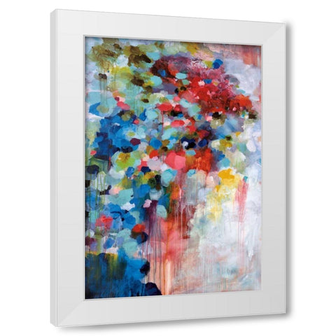 Summer Symphony White Modern Wood Framed Art Print by Foreman, Brent