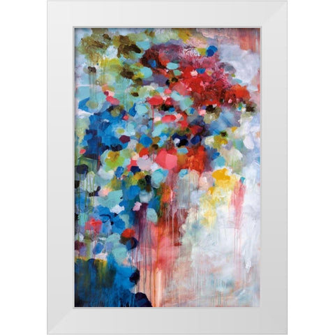Summer Symphony White Modern Wood Framed Art Print by Foreman, Brent