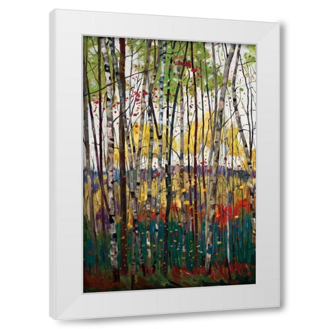 Voile De Montogne White Modern Wood Framed Art Print by Forsythe, Graham