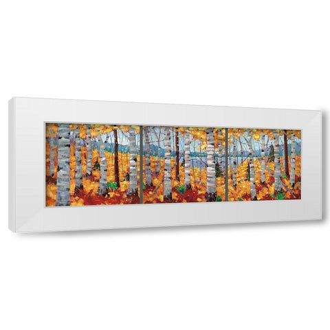 Border View White Modern Wood Framed Art Print by Forsyth, Graham