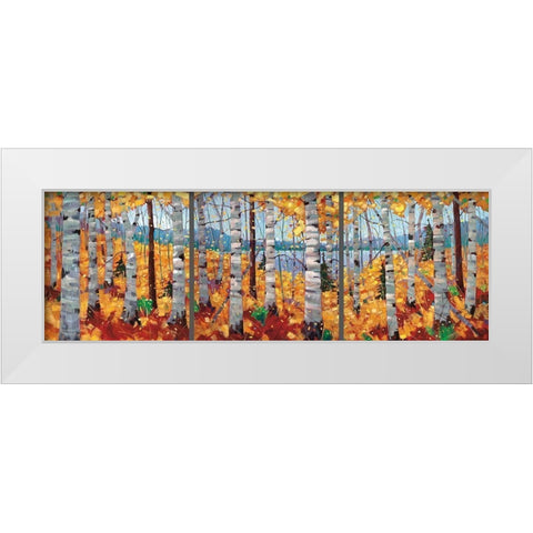Border View White Modern Wood Framed Art Print by Forsyth, Graham