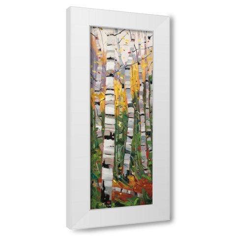 Swing Dance White Modern Wood Framed Art Print by Forsythe, Graham