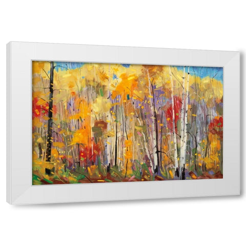 Disco White Modern Wood Framed Art Print by Forsythe, Graham