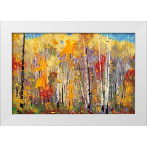 Disco White Modern Wood Framed Art Print by Forsythe, Graham