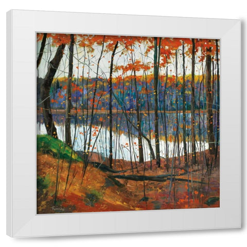 Hidden City White Modern Wood Framed Art Print by Forsythe, Graham