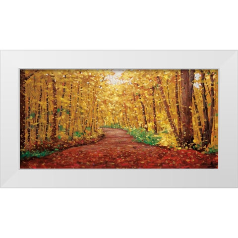 Autumn Dream White Modern Wood Framed Art Print by Forsythe, Graham