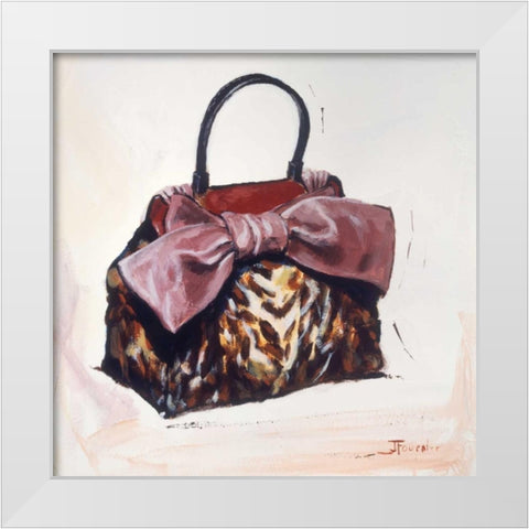 For the Girl Who Has Everything White Modern Wood Framed Art Print by Fournier, Joyce