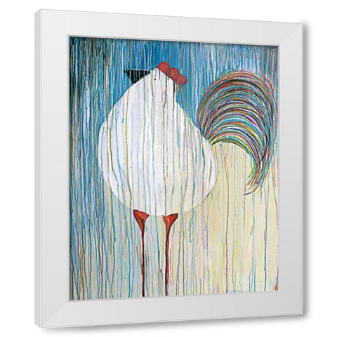 Morning Glory II White Modern Wood Framed Art Print by Fortson, Kathryn