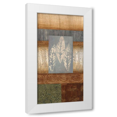 Leaflet I White Modern Wood Framed Art Print by Fields, Laurie