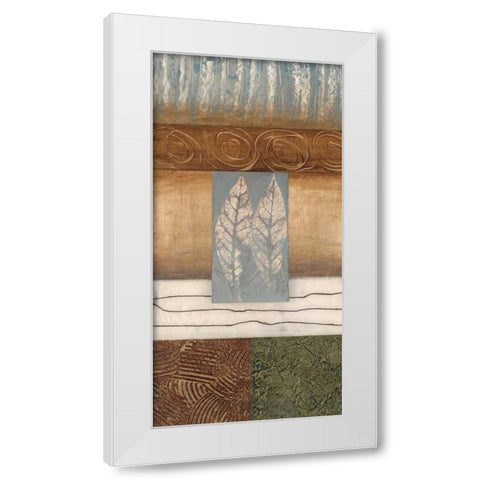 Leaflet II White Modern Wood Framed Art Print by Fields, Laurie
