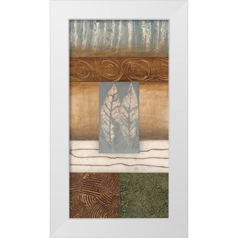 Leaflet II White Modern Wood Framed Art Print by Fields, Laurie