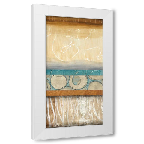 Blowing Bubbles II White Modern Wood Framed Art Print by Fields, Laurie
