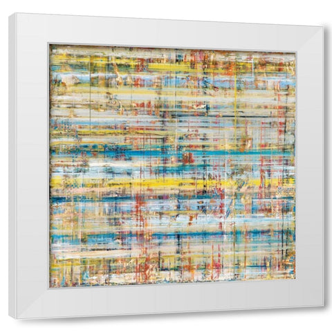 Windthread II White Modern Wood Framed Art Print by Gutierrez, Hilario