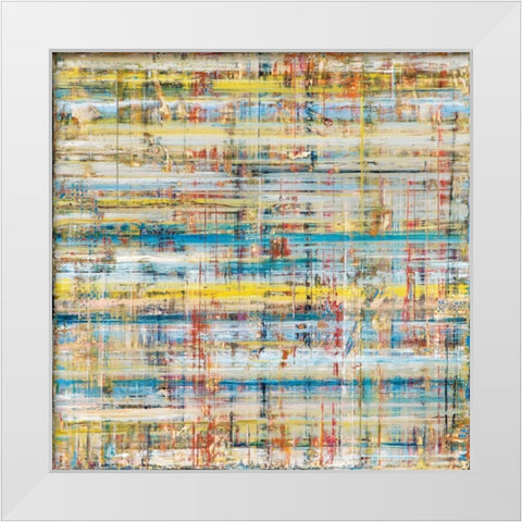 Windthread II White Modern Wood Framed Art Print by Gutierrez, Hilario