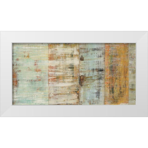 Escape To Serenity White Modern Wood Framed Art Print by Gutierrez, Hilario