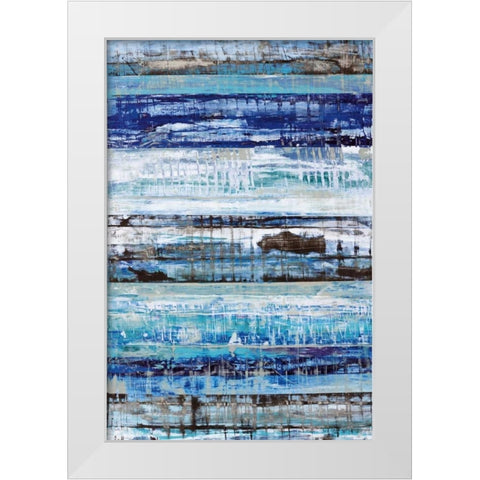 Cloud Rush White Modern Wood Framed Art Print by Gutierrez, Hilario