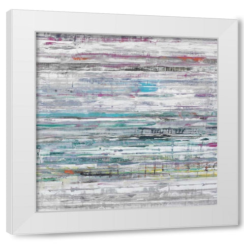 Land Drift White Modern Wood Framed Art Print by Gutierrez, Hilario