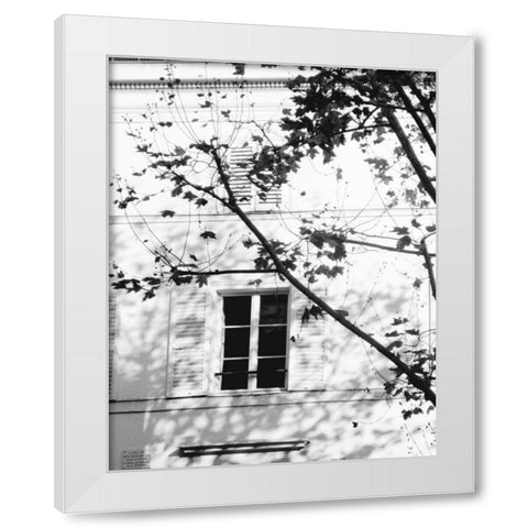Autumn Shadows II White Modern Wood Framed Art Print by Gomis, J.