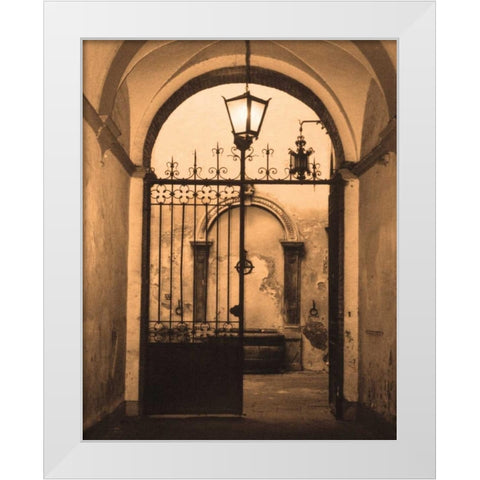 Bella Siena White Modern Wood Framed Art Print by Gilboa, Marina Drasnin