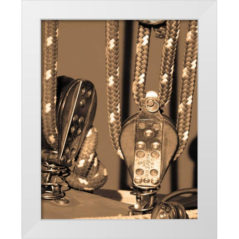 The Drasnin Nautical Series IV White Modern Wood Framed Art Print by Gilboa, Marina Drasnin