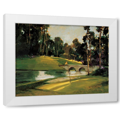 The 9th Tee White Modern Wood Framed Art Print by Goerschner, Ted