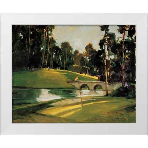 The 9th Tee White Modern Wood Framed Art Print by Goerschner, Ted