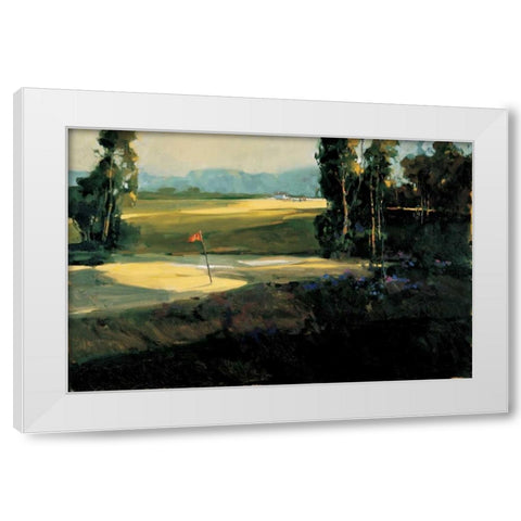 The 1st Tee White Modern Wood Framed Art Print by Goerschner, Ted