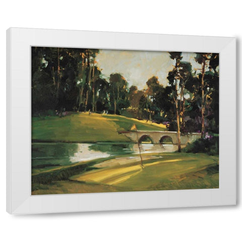 The 9th Tee White Modern Wood Framed Art Print by Goerschner, Ted